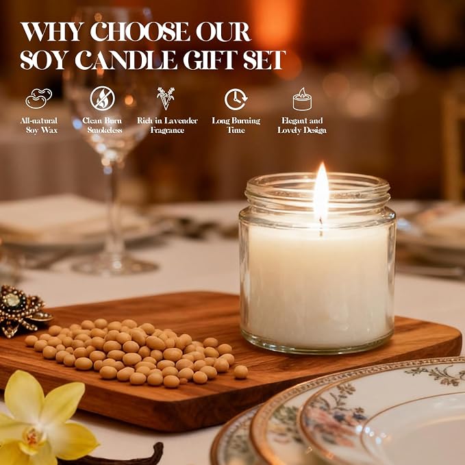 24 PCS 4oz White Soy Wax Candles, Classic Vanilla Scented Candle Gift Set | Warm & Cozy Bulk Favors for Weddings, Housewarming, Holiday Parties | Relaxing Home Fragrance.