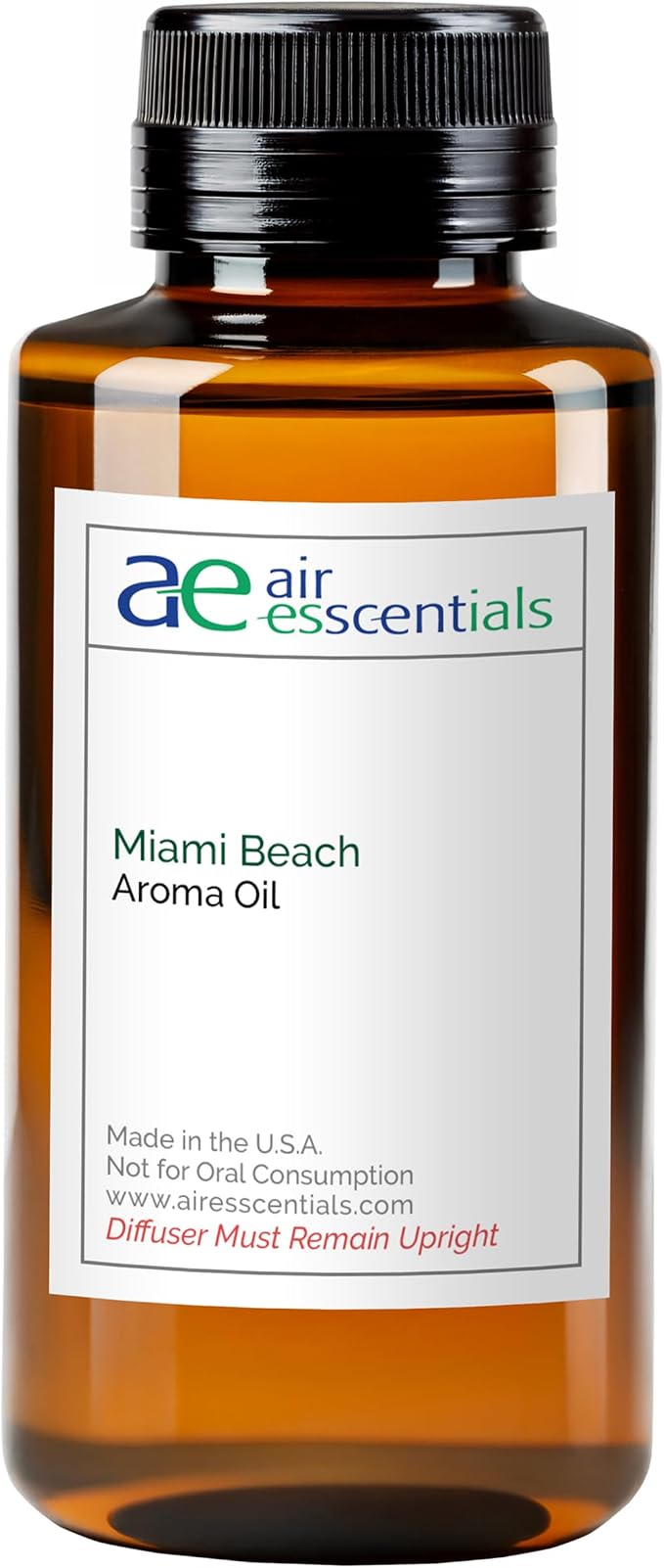 Miami Beach Aroma Oil, Essential Oils Blend for Diffusers & Scent Machines, Fresh Cologne Scent with Citrus & Musk Notes, Aromatherapy, Cold Air Diffuser Compatible, 300 mL