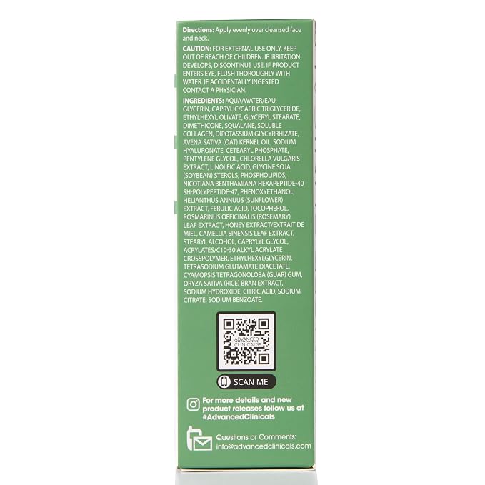Advanced Clinicals Collagen Serum For Face | Visible Anti Aging Collagen Peptide Serum + Hyaluronic Acid Moisturizer Improves Look Of Wrinkles, Dry Skin, & Fine Lines, No added Fragrance, 2-Pack
