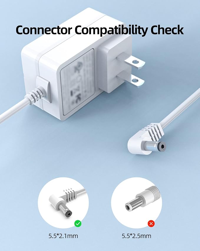 24V 0.65A UL Listed Power Adapter Cord Replacement for Young Living Dewdrop, Essential Oil Diffuser, Aroma Diffuser Humidifier, Aromatherapy, InnoGear, ASAKUKI, Now Foods Humidifier AC Charger Supply