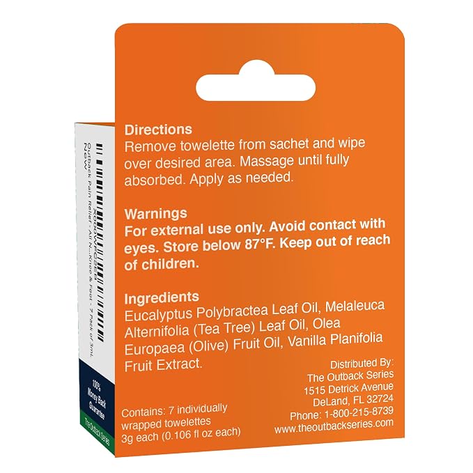The Outback Series Original Oil Towelettes - 7 Day Pack (3mL each)