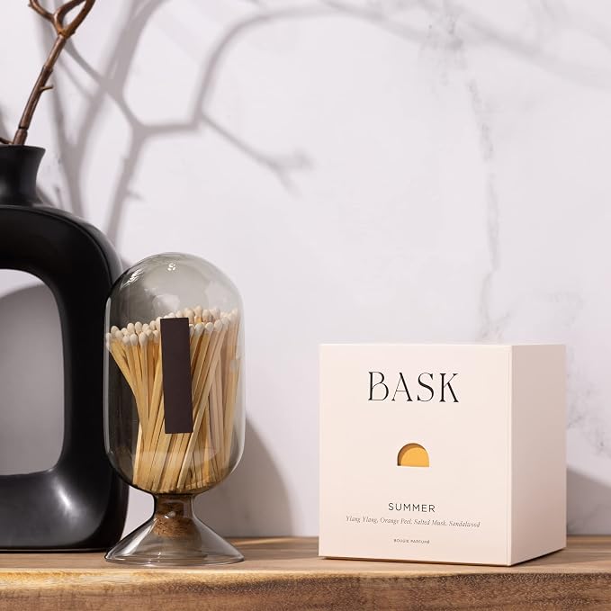 Relaxing Candles for Home by BASK - Summer Candles - Winter Candles - Gifts for Women and Men - Scent: Summer