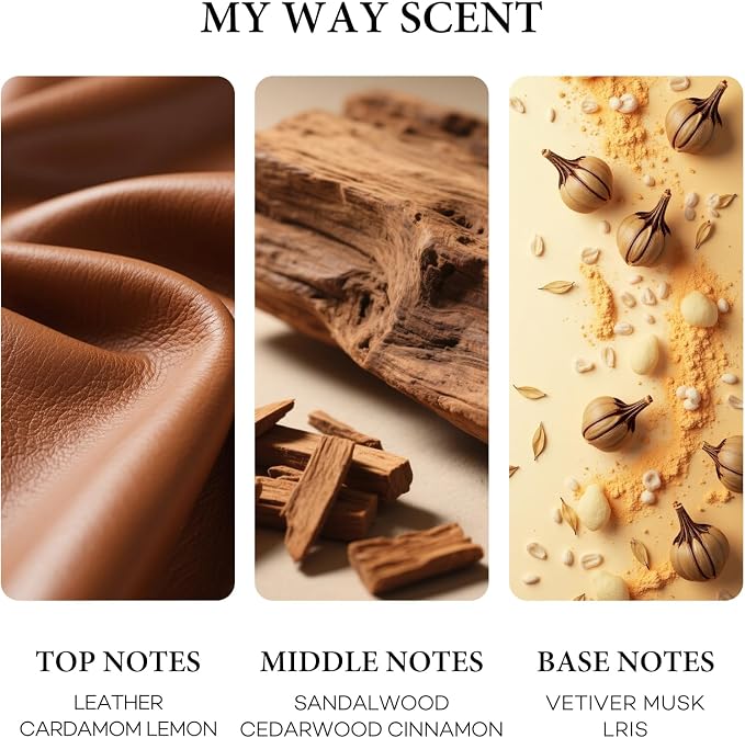Hotel Diffuser Oil My Way Sandalwood & Leather Scent, Hotel Essential Oils for Home, Office, Spa,2Pack,10mL*2, 0.34 fl oz Hotel Collection Diffuser Oil for Diffusers & Humidifiers，Made in USA
