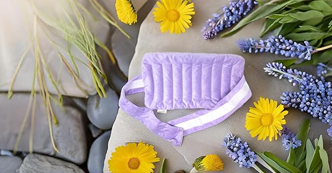 Nature's Approach Aromatherapy Belted Lumbar Wrap | Hot or Cold Therapy with a Soothing Blend of 12 Natural Herbs | Microwave and Freezer Safe