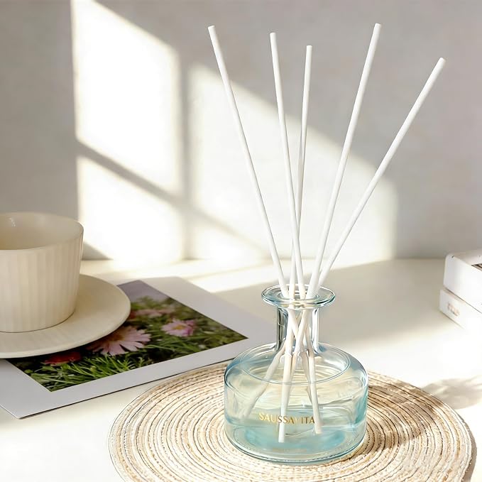 11 inch Diffuser Sticks 100 Pack, Diffuser Reeds Sticks Refill for Home and Bathroom, Diffuser Reeds Sticks for Scented Diffuser White