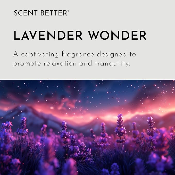 Scent Better Lavender Wonder Aroma Essential Oil Blend: an Aromatherapy Blend of Lavender, Soft Vanilla, and Freesia for Ultrasonic Diffusers & Nebulizers (3.3 Fl Oz, 100 mL)