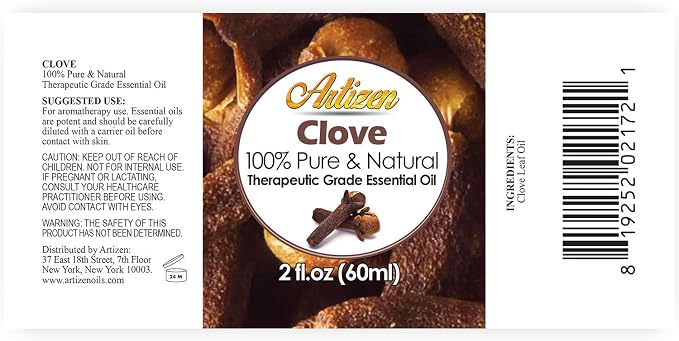 Artizen 2oz Oils - Clove Essential Oil - 2 Fluid Ounces