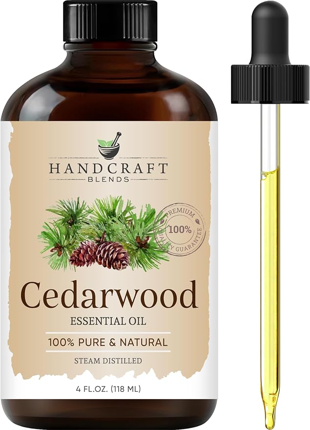 Handcraft Blends Cedarwood Essential Oil – Huge 4 Fl Oz – 100% Pure and Natural – Premium Grade
