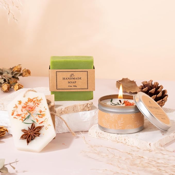Gift Baskets for Women, Birthday Gift Box, Self Care Spa Kit Set, Get Well Soon Gifts for Women, Relaxing Care Package for Friend Mom Coworker, Mothers Day