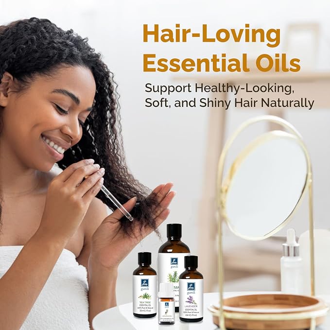 GM Gumili Lavender Essential Oil, Pure Lavender Oil for Skin, Hair, Diffuser, Spray, Body Wash, Lotion, Soap, Household - 1 Oz/30ml
