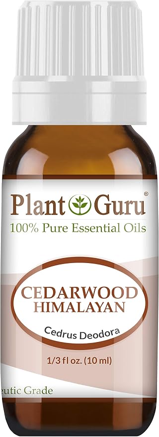 Cedarwood (Himalayan) Essential Oil 10 ml 100% Pure Undiluted Therapeutic Grade for Skin, Body and Hair Growth. Great for Aromatherapy Diffuser and DIY Soap Making