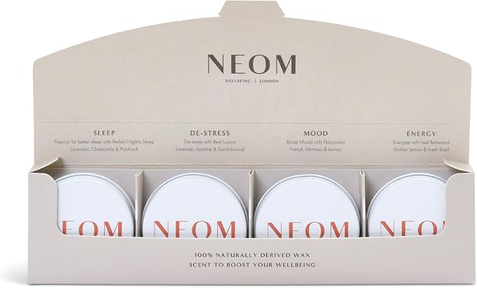 NEOM- Mini Candle Scent Discovery Set | x4 20g Mini Candles | 100% Natural Fragrance