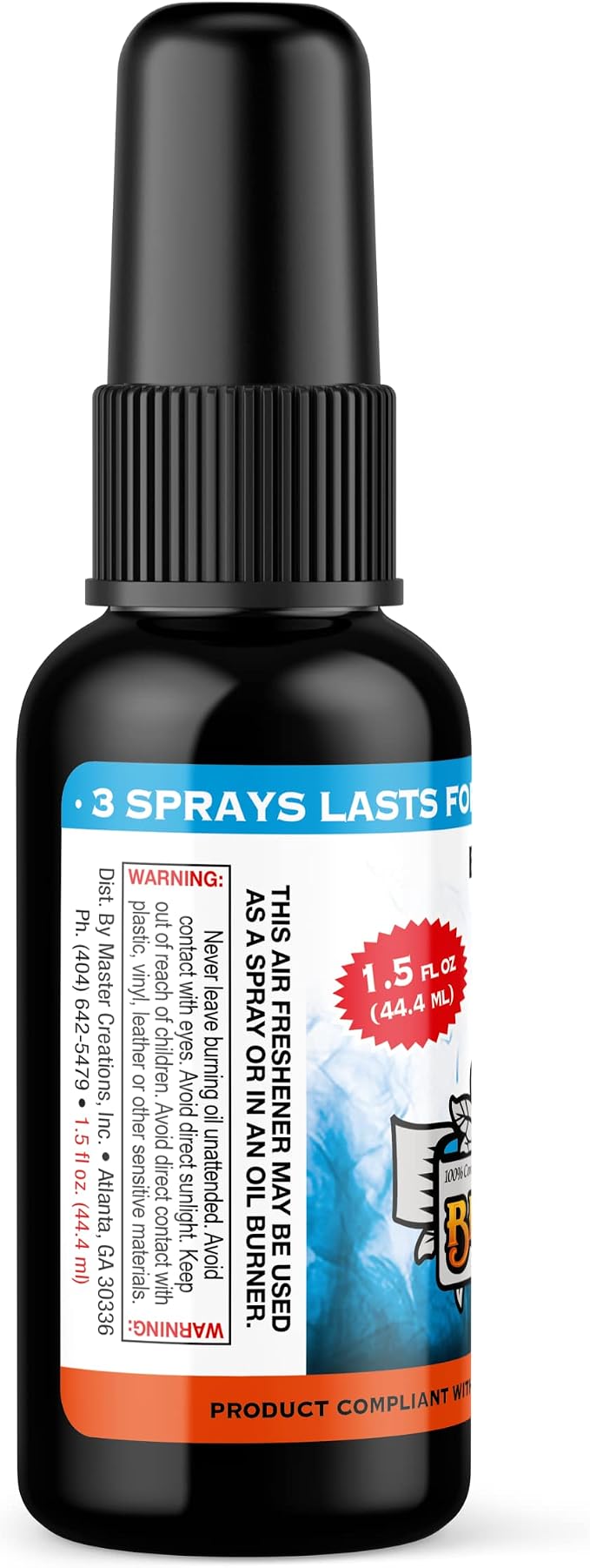 BluntPower (Baby Powder, 1 Pack) Concentrated Air Freshener Spray - Oil-Based Room Diffuser Spray - Long-Lasting Bathroom Scent, Car Freshener & Odor Eliminator