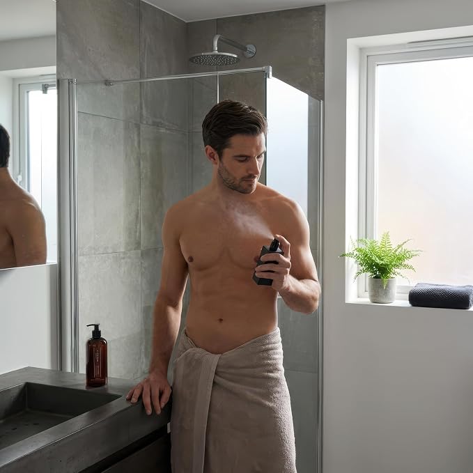 Pecksniff’s Men’s Body Duo Set – Leather & Oakmoss Scented Bath & Shower Gel 250ml & Body Spray 100ml – Luxury Grooming Gift Set for Him