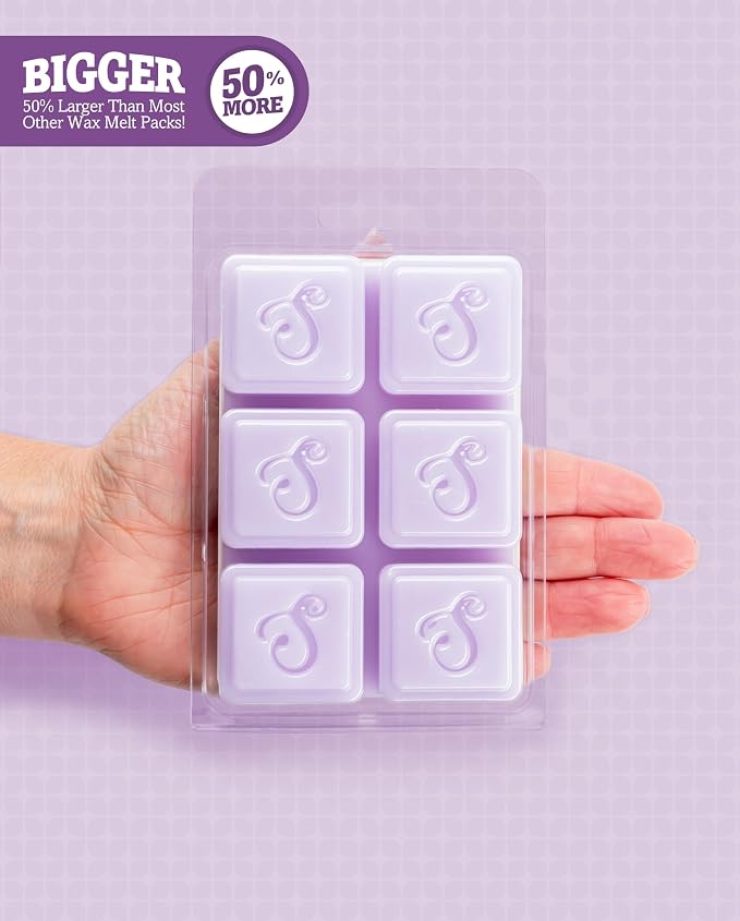 Shortie's Candle Company Pure English Lavender Premium Wax Melts - 3 Oz., Strong & Long Lasting, Non-Toxic - Made with Essential & Natural Oils - Formula 117