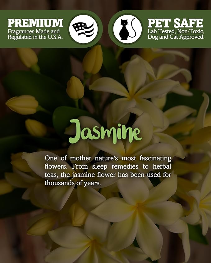 Shortie's Candle Company Pure Jasmine Wax Melts - 1 Highly Scented 3 Oz. Bar - Made with Essential & Natural Oils - Flower & Floral Air Freshener Cubes Collection (Packaging may vary)