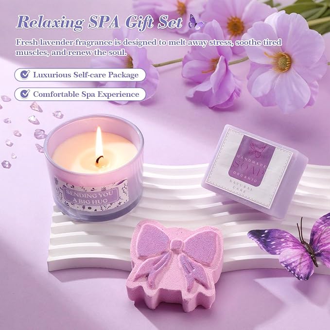 Birthday Gifts for Women, Get Well Gifts for Women Self Care Gift, Get Well Soon Sympathy Gift Baskets for Women Care Package, Thank You Gift for Mom Wife Girlfriend Friends Sisters