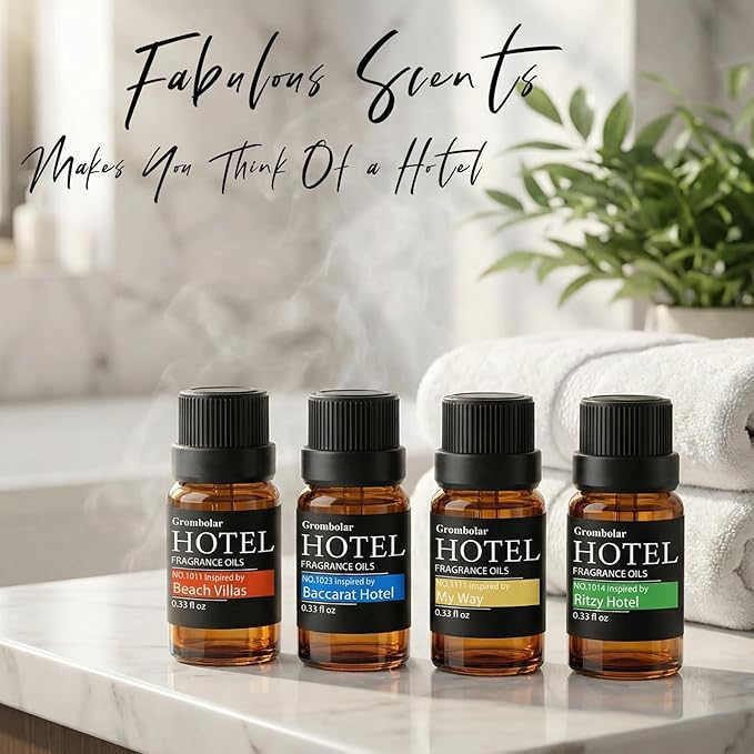Essential Oils Set-Hotel Collection Diffuser Oil Gift Set,Premium Essential Oil for Diffusers, Home Care, Fragrance, Humidifiers