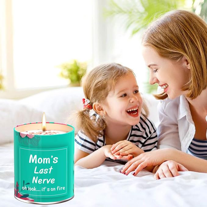 Birthday Gifts for Mom Mothers Day Gift for Moms from Daughter Son Kids Presents for Christmas Valentines Day Great ldeas Funny Unique New Mother Thanksgiving Adoptive 9oz Scented Candle