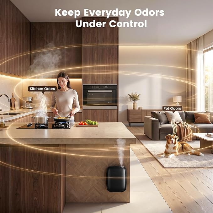 XEITIN Waterless Essential Oil Diffuser - Whole-Home Scent, Cold Air Diffuser Up to 3000sq.ft for Large Home Office Hotel Spa, Adjustable Intensity & Time, App+Panel Control, Quiet Wall Amount, 400ml
