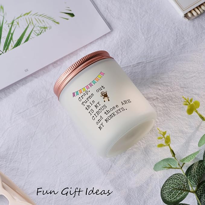 Funny Boss Gifts for Women, Unique Gift for Bosses Coworker Birthday Christmas Promotion Retirement or Farewell, Monkey Gifts for My Boss Friends Sister Mom Dad Teachers Office Decor Friendship Candle