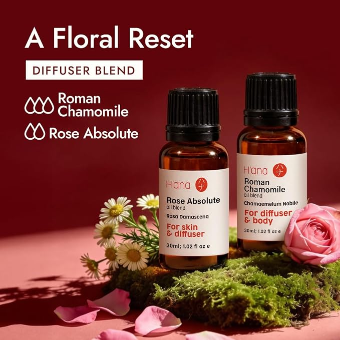H'ana Roman Chamomile Oil - 1.02 Fl Oz Roman Chamomile Essential Oil for Hair, Skin, Diffuser, Aromatherapy & DIY