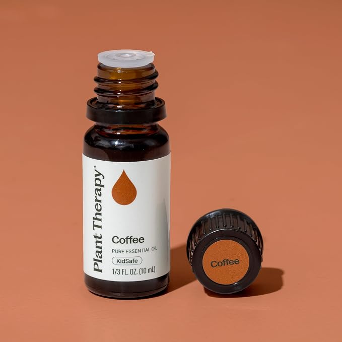 Plant Therapy Coffee Essential Oil 10 mL (1/3 oz), 100% Pure, Undiluted, Natural Aromatherapy, Rich, Cozy Aroma