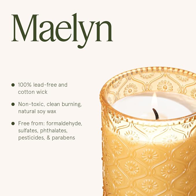 LA JOLIE MUSE Pumpkin Chai Home Scented Candle for Fall | Non Toxic Natural Soy | Luxury Jar Candle | Decor Gifts for Women & Men | 40 Hrs