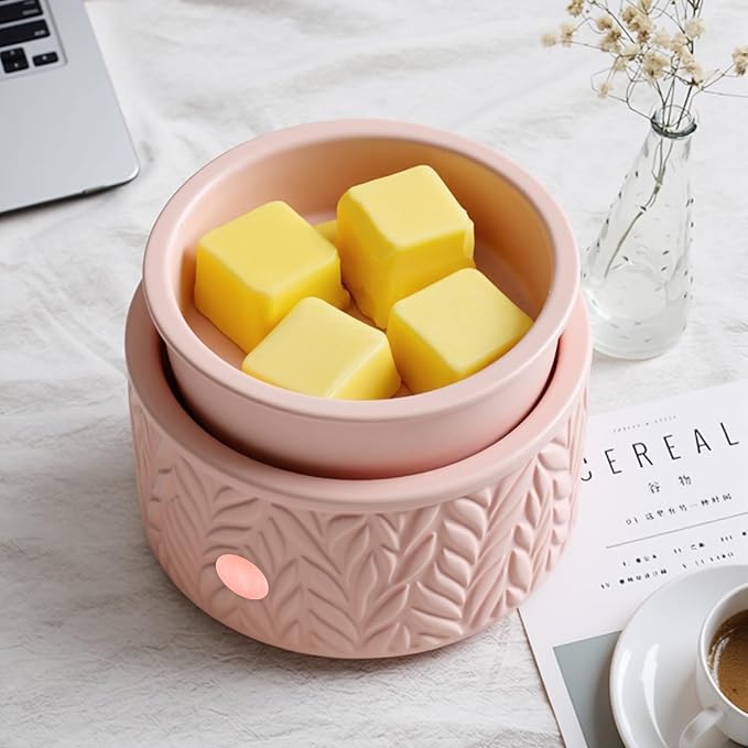 EQUSUPRO Wax Melt Warmer for Scented Wax Melts- Electric 4 in-1 Ceramic Candle Wax Warmer Burner Fragrance Wax Melter for Home Office Bedroom Living Room Decor & Gifts for Women