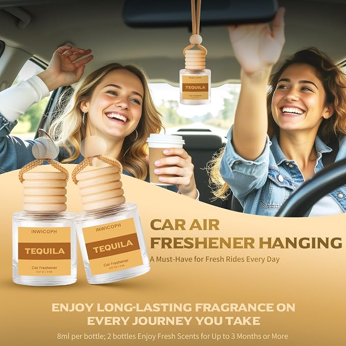 Car Air Freshener Diffuser Hanging, Tequila Fragrance Oil