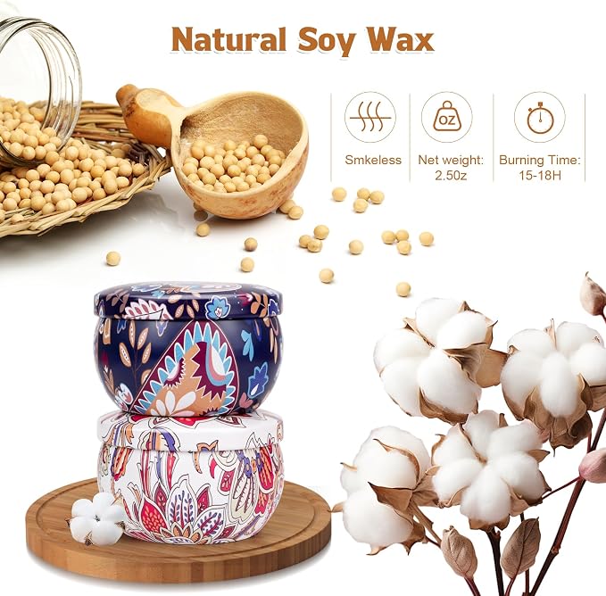 16 Pack Scented Candles Gifts Set for Women, Aromatherapy Candles Pack Soy Wax Candle,Candles Bulk for Festival, Bridesmaid, Birthday, Valentine's, Mother's Day, Bath, Yoga