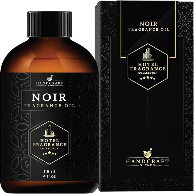 Handcraft Blends Hotel Fragrance Oil Noir Scent – Luxury Fregnance Collection Diffuser Oil Scents for Home Cold Air Diffusers – Aromatherapy Fragrance Oil Inspired by Escapade Scent Oil – 4 Fl Oz