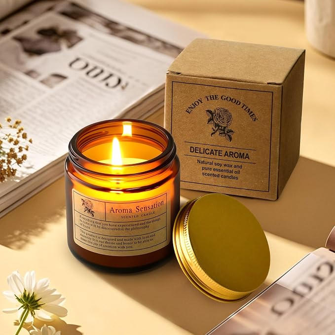 Golray Spa Gift Set for Women, Brown Relaxing Bath Gift with Coconut Mug & Coffee Soap, Women Care Package Get Well Soon Gift, Unique Mothers Day Gifts Idea for Mom Her Friends Sister Wife
