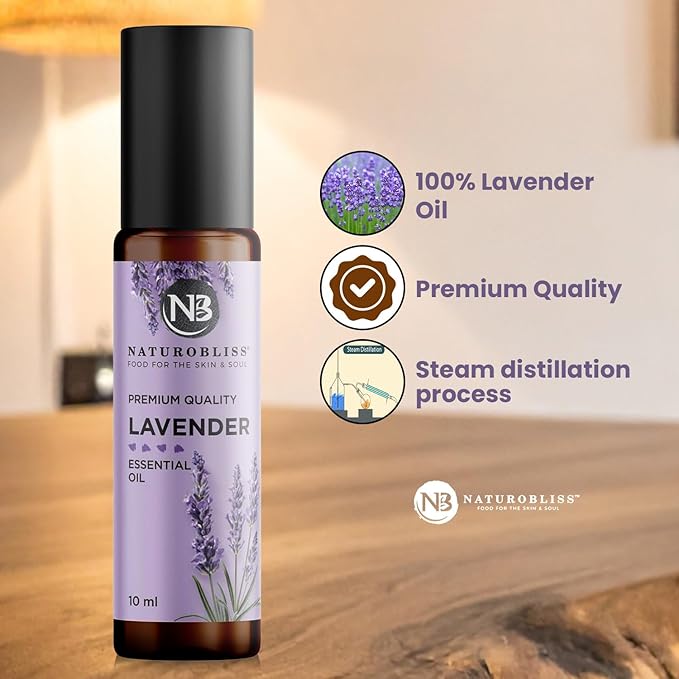 NaturoBliss Lavender Essential Oil Roll On, 10 ml