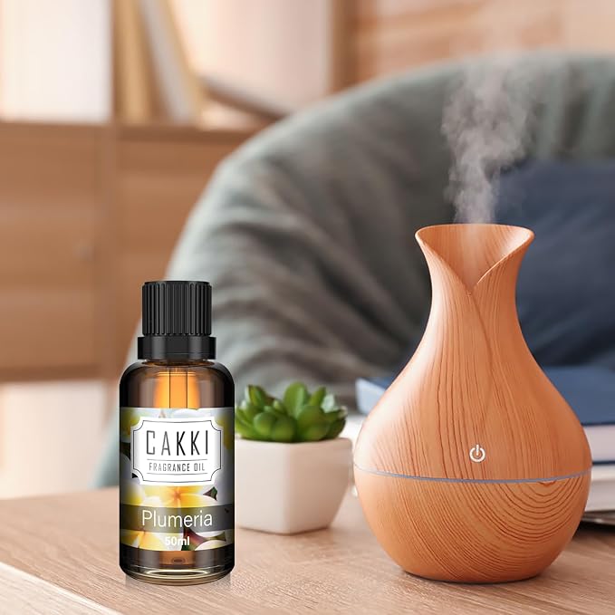 Essential Oils for Diffusers for Home, Scent-Plumeria, Single Large Size 50ml, Cakki Fragrance Oils, for Candle Making, Diffuser Oil Scents