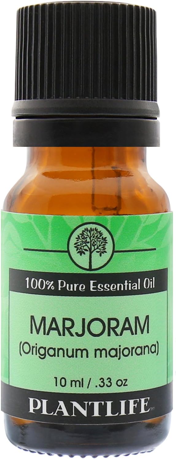 Plantlife Marjoram Aromatherapy Essential Oil - Straight from The Plant 100% Pure Therapeutic Grade - No Additives or Fillers - 10 ml