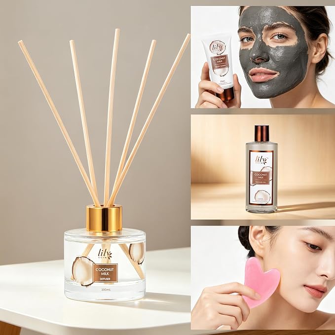 28Pcs Coconut Vanilla Spa Gift Basket - Skin Care Gifts Set for Women & Men