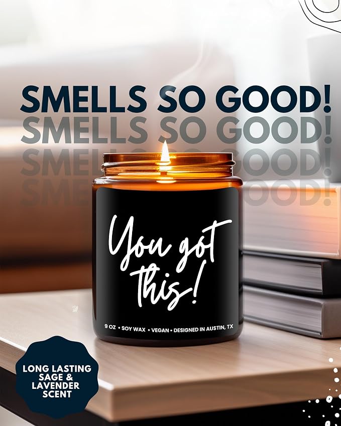 You Got This Candle, Inspirational Gifts for Women & Men, Encouragement Gift for Women, You Got This Candles for Women, Cheer Up Presents for Him and Her, Encouraging and Uplifting Gifts for Friends