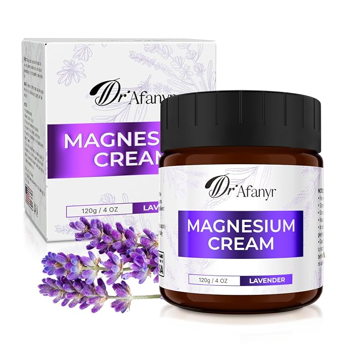 Magnesium Cream for Sleep and Relaxation - Lavender Magnesium Lotion with Chamomile & Cica - Moisturizing Body Butter for Overworked Muscles, Leg Tension & Nighttime Calm - Non-Greasy, Fast Absorbing