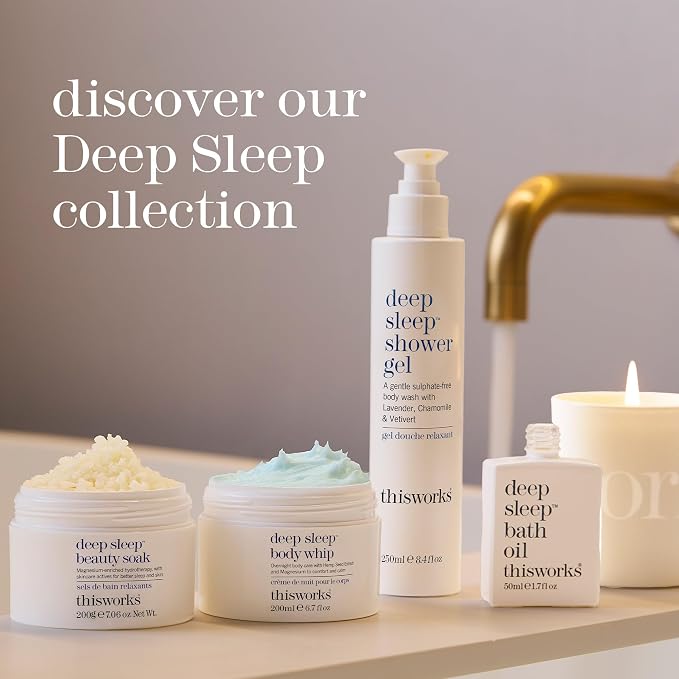 THISWORKS Deep Sleep Pillow Spray – Fast-Acting Natural Formula with Lavender for Relaxation and Restful Sleep – 35 ml (1.2 fl oz) Mini Travel Size