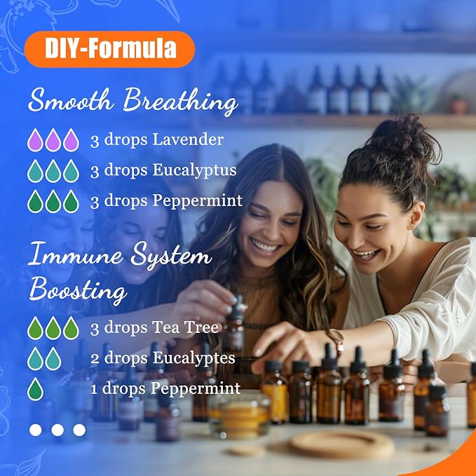 HIQILI Essential Oils Set,Top 16 Aromatherapy Oils for Diffusers for Home,Plant Therapy,Candle Making,Laundry Fragrance,Humidifiers,Skin Care