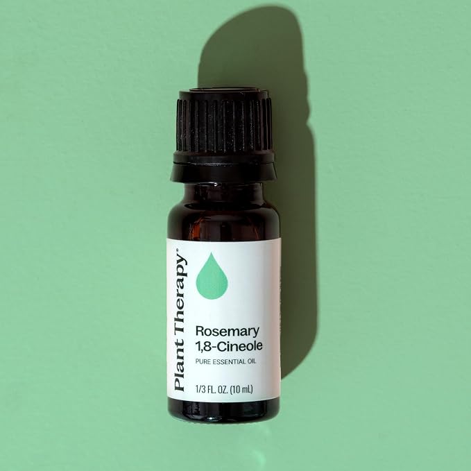 Plant Therapy Rosemary Essential Oil for Hair Growth, 100% Pure, Undiluted, Natural Aromatherapy for Diffuser & Rosemary Oil for Hair & Scalp, Therapeutic Grade 10 mL (1/3 oz)