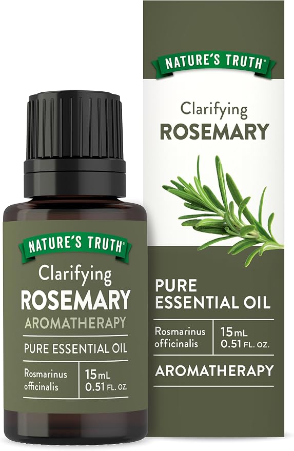 Nature's Truth Rosemary Essential Oil | Pure Plant Based | for Diffuser, Aromatherapy, and Massage | Non-GMO & Gluten Free