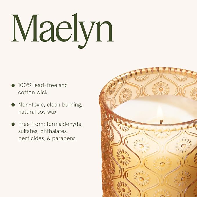 LA JOLIE MUSE Yuzu Neroli Scented Candles for Home, Natural Soy Wax 40 Hrs | Luxury Fresh Jar Candle, Clean Non Toxic, Gift for Women & Men, Spring Summer Candles, Pretty Candle, Citrus Orange Spearmint
