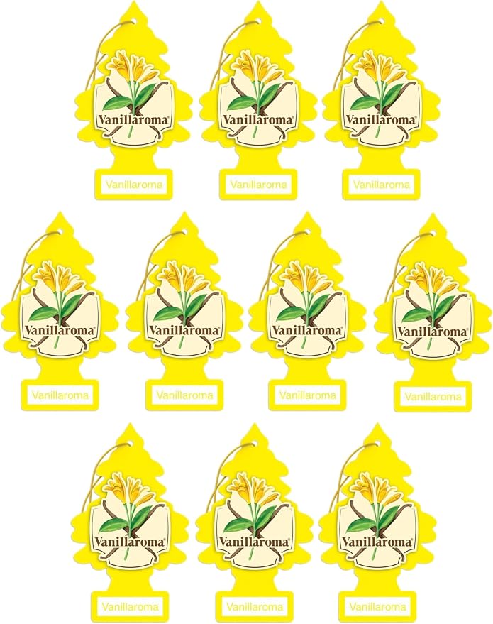 LITTLE TREES Car Air Freshener | Hanging Paper Tree for Home or Car | Vanillaroma | Single Tree per Package