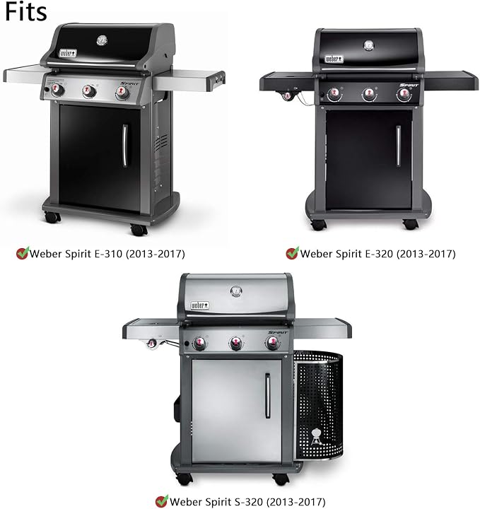 Hongso 7636 Flavorizer Bars 15.3" for Weber Spirit E-310, Grill Parts for Spirit 300 Series E310 E330 S310 S330 and II E-310 Grill with Front Mounted Control, Spirit 2 GS4 Heat Plate for 67046 69797