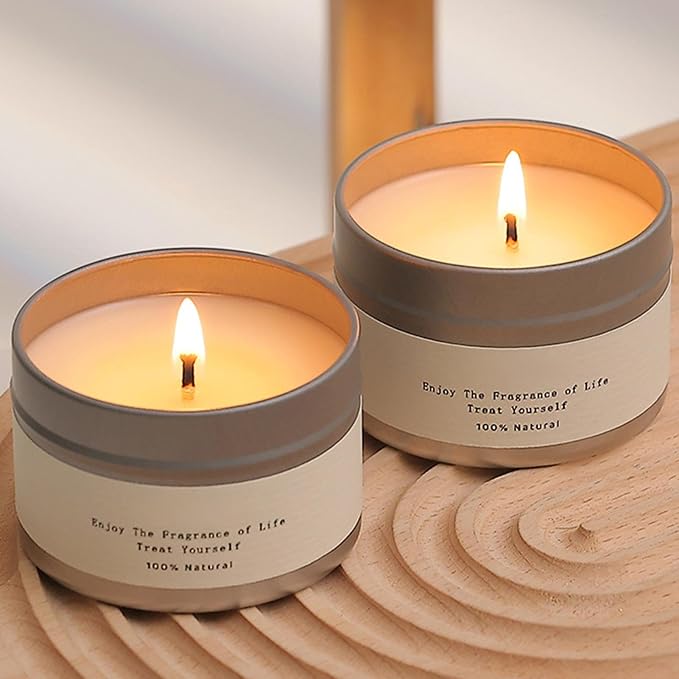 Soy Wax Candle, Aromatherapy Scented Candle, Long Lasting 20 Hour Burning Cotton Wick, Relaxing Home Fragrance for Bedroom Bathroom Office Meditation Hiking Dinner Table Desktop Decor