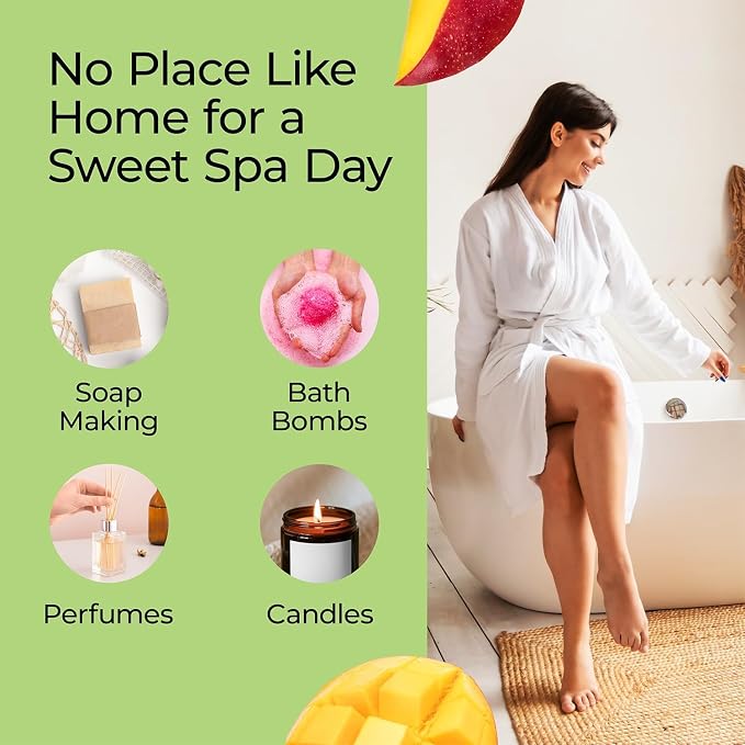 Good Essential Mango Fragrance Oil for Diffuser, Soap, Candles, Room Spray, Lotion & Body Butter - 1 fl oz (30 ml) - Mango Scent Oil