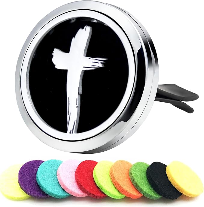 AZNECK Car Diffuser Vent Clips Aromatherapy Essential Oil Car Diffuser Vent Clip10 Felt Pads Car Accessories for Women Gifts