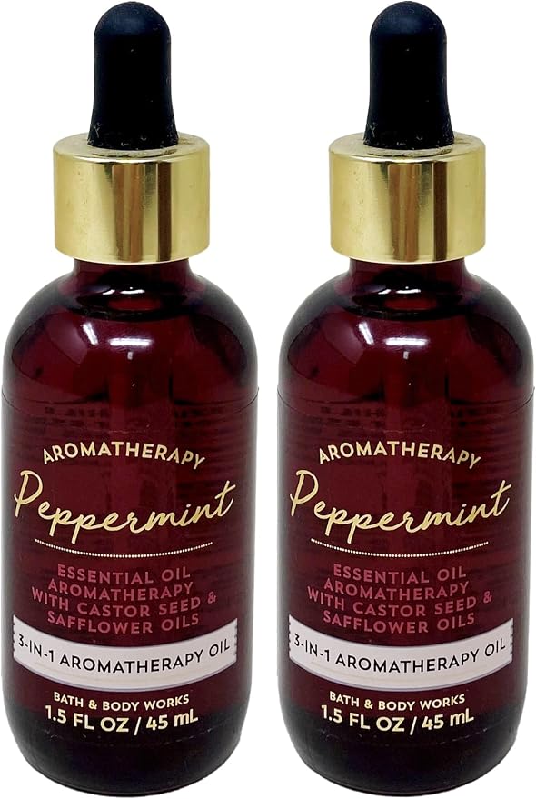 Bath & Body Works Aromatherapy Peppermint - 2 Pack of 3 in 1 Aromatherapy Oil